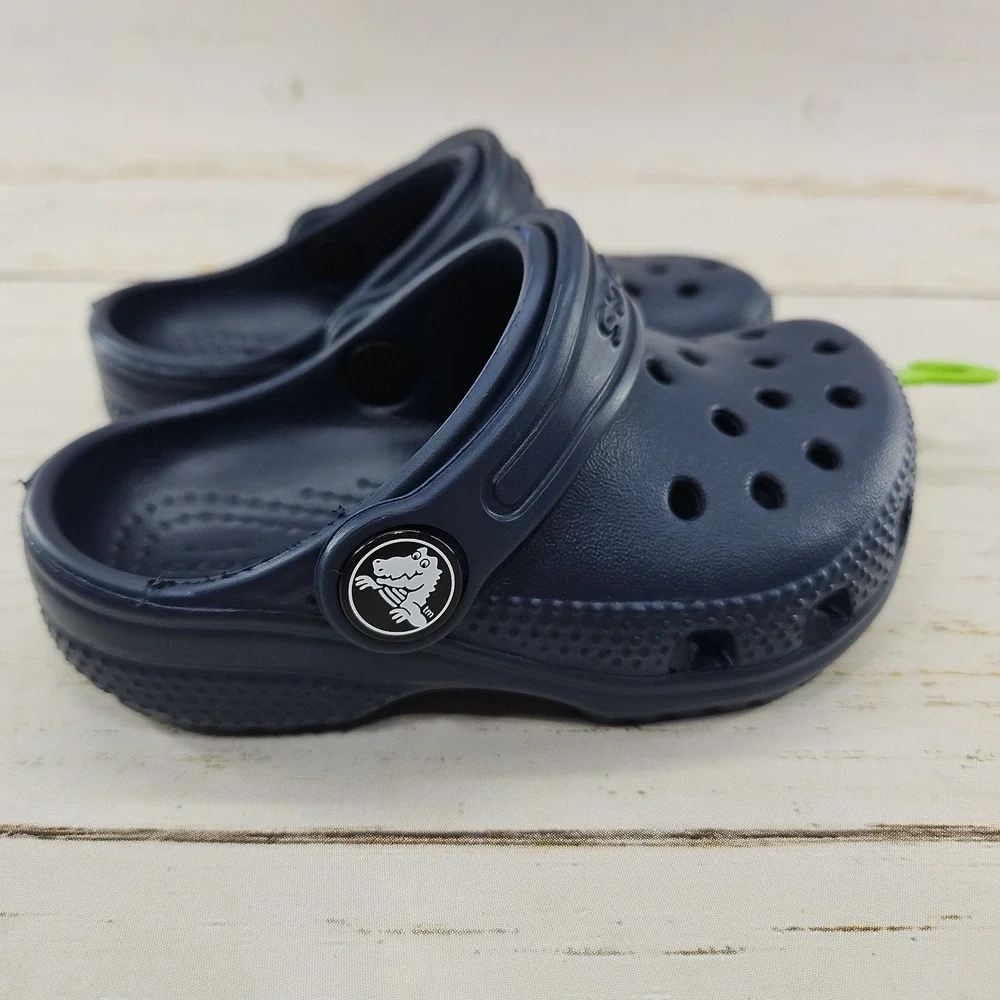 Crocs Classic Clog Navy Blue Toddler Size C6 Sandal Shoes 206990-410